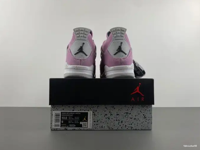 Reps TBkick AQ9129-501 Jordan WMNS Air 4 Orchid 0616